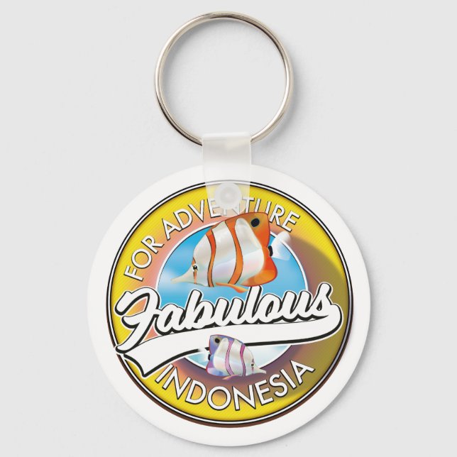 For Adventure Fabulous Indonesia logo Keychain (Front)