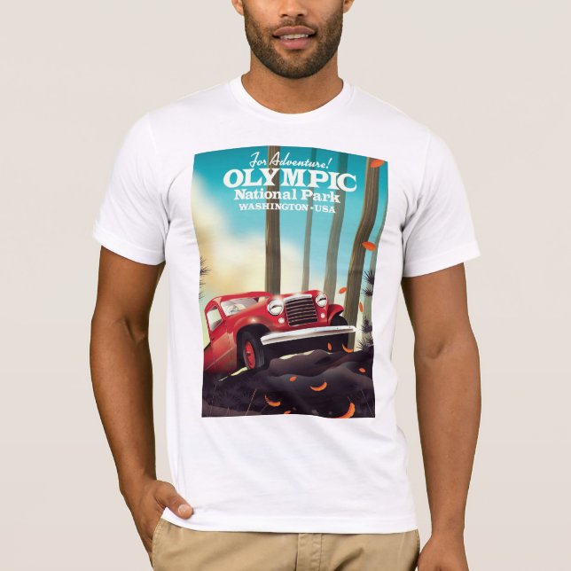 For Adventure! Olympic national park Washington. T-Shirt (Front)