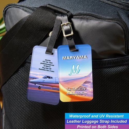 For Airline &amp; Airport | Personalised Name Initial Luggage Tag