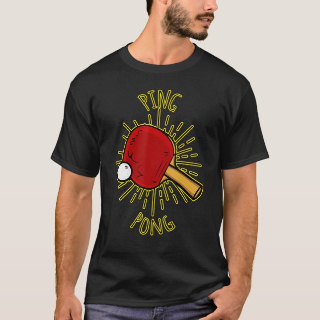 For All Crazy Ping Pong And Table Tennis Players T-Shirt (Front)
