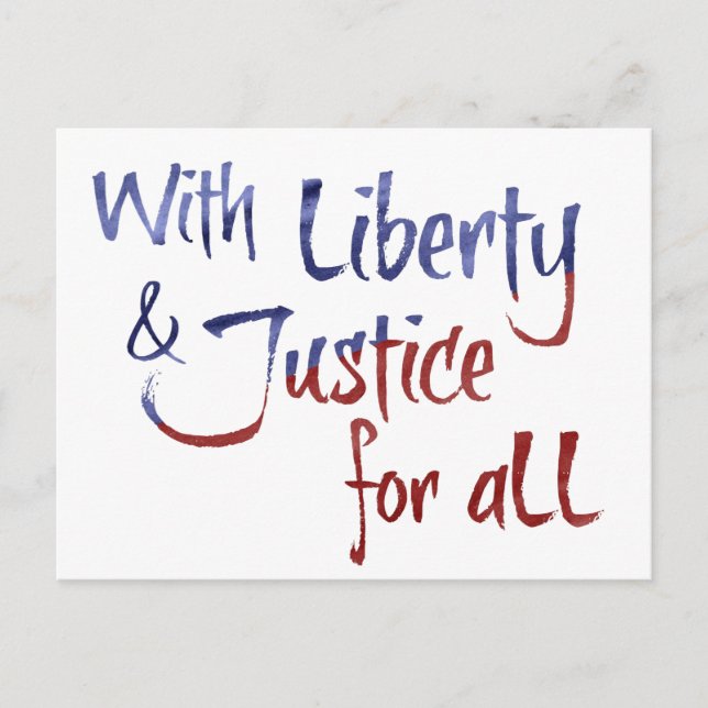 FOR ALL protest postcard (Front)