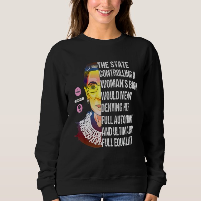 For All Womankind Feminism Pro Choice Abortion Rig Sweatshirt (Front)