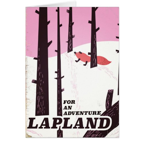 For an adventure Lapland vintage poster