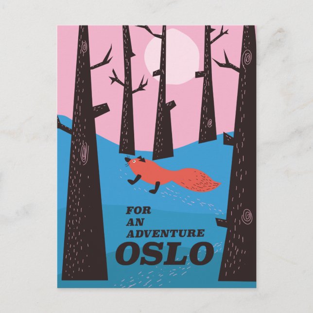 For An Adventure Oslo Holiday Postcard (Front)