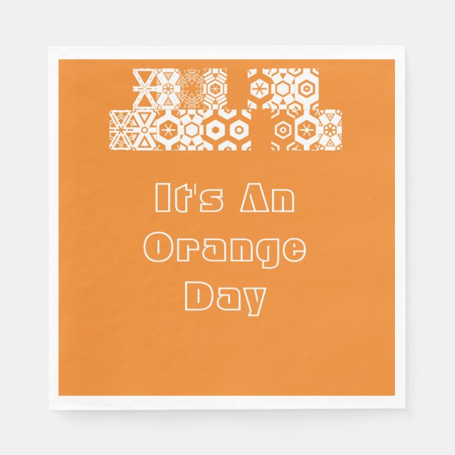 For An Orange Day Paper Napkins (Front)
