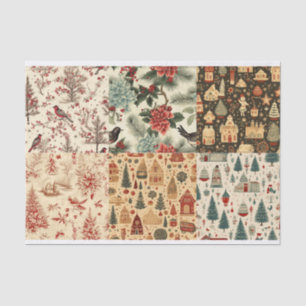 For Artists Vintage Christmas Background Texture Tissue Paper
