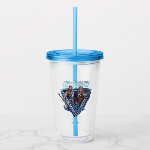 For Asgard Thor and Mighty Thor Graphic Acrylic Tumbler