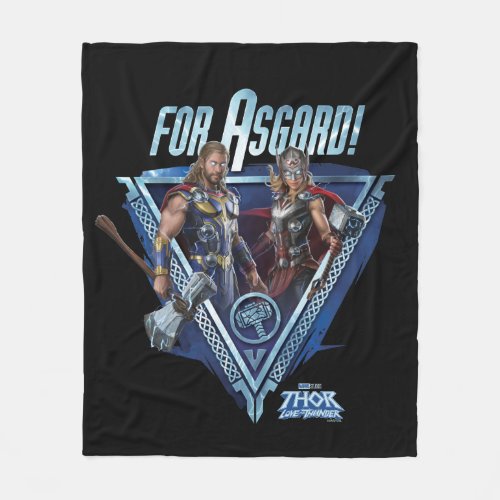 For Asgard Thor and Mighty Thor Graphic Fleece Blanket