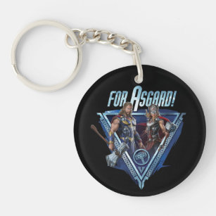 For Asgard! Thor and Mighty Thor Graphic Keychain
