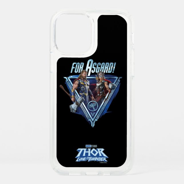 For Asgard! Thor and Mighty Thor Graphic Speck iPhone 12 Case (Front)