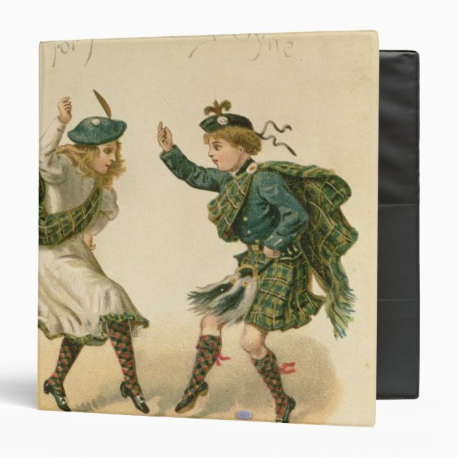 For Auld Lang Syne - A Right Merry Christmas' 3 Ring Binder (Front/Inside)