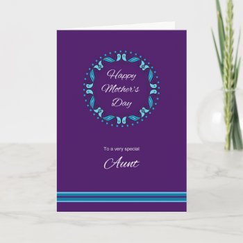 For Aunt On Mother's Day Greeting Card by SueshineStudio at Zazzle