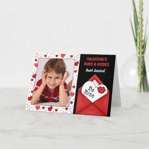 for Aunt on Valentines Day from Niece Nephew Holiday Card