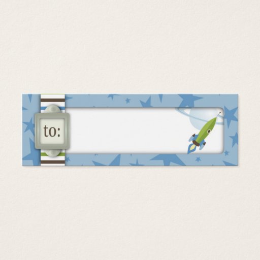 Customizable For Baby Boy Skinny Gift Tag Business Cards