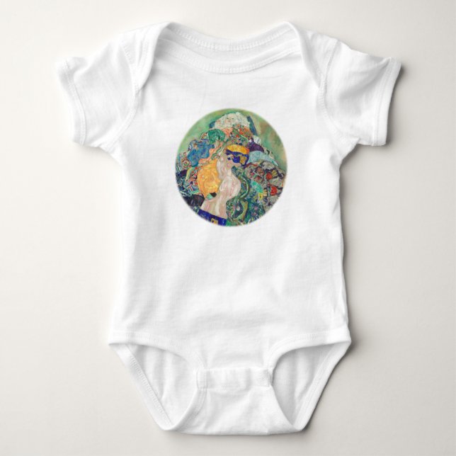 For Baby Colorful Gustav Klimt Bodysuit (Front)