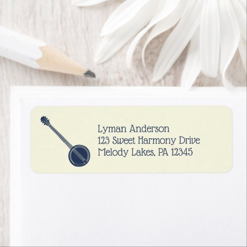 For Banjo Players Custom Return Address Label