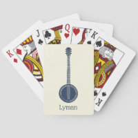 For Banjo Players Navy Blue Personalized