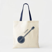 For Banjo Players Navy Blue Personalized
