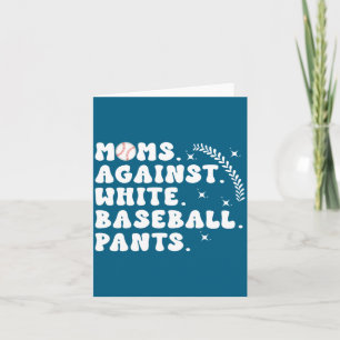 For Baseball Moms Baseball Game Day Card