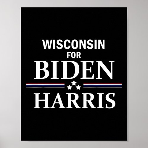 For Biden Harris Democrat Supporter Voter Election Poster