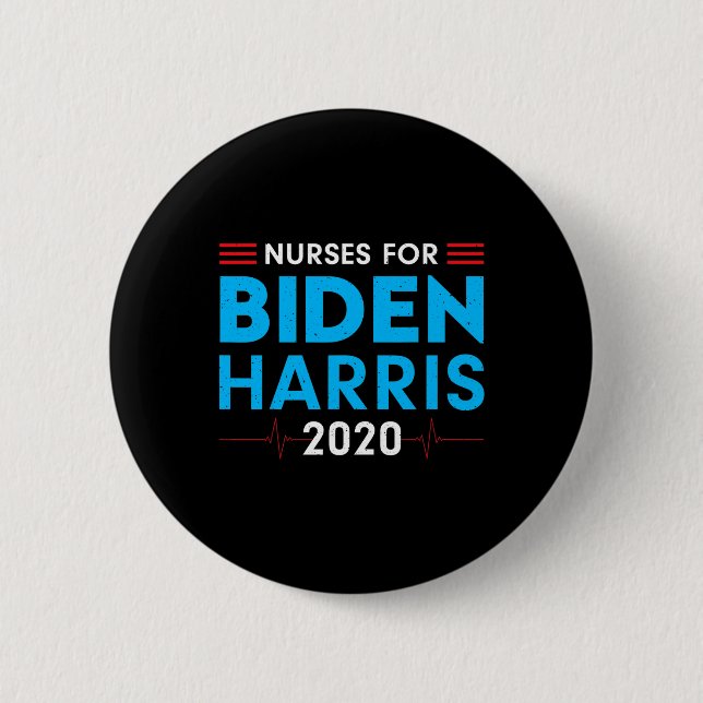 For Biden Harris Vote Election 2020 Political  Button (Front)