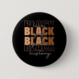 For Black Women Black History Month Retro  Button