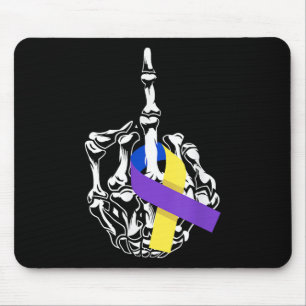 For Bladder Cancer Middle Finger Bladder Cancer Aw Mouse Pad