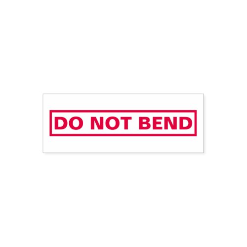 For bookkeeping Simple DO NOT BEND Self_inking Stamp