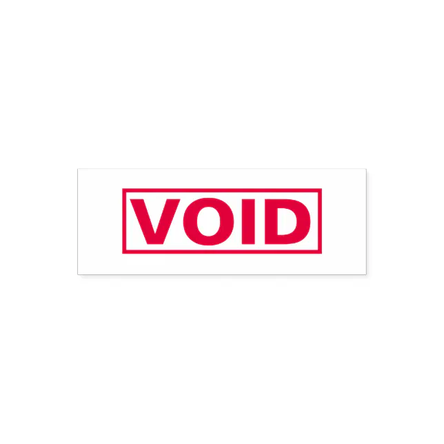 For Bookkeeping Simple VOID Self-inking Stamp | Zazzle
