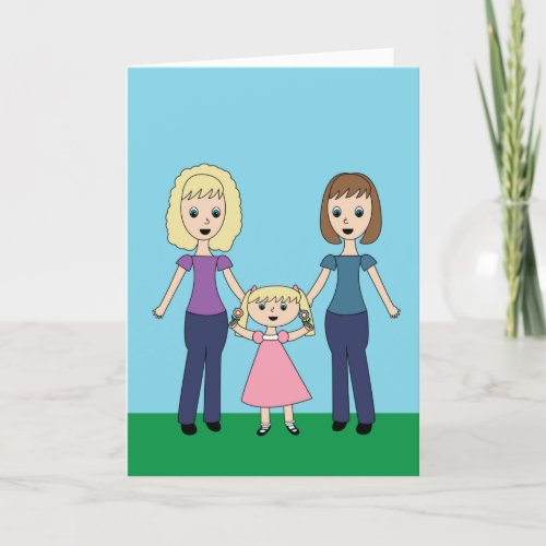 For Both My Moms Mothers Day Daughter Personalize Thank You Card