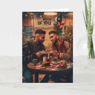 For Both of You LGBT Christmas Digital Art Holiday Card