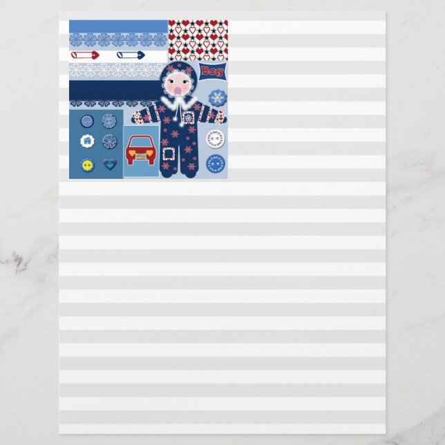 For boy letterhead (Front)