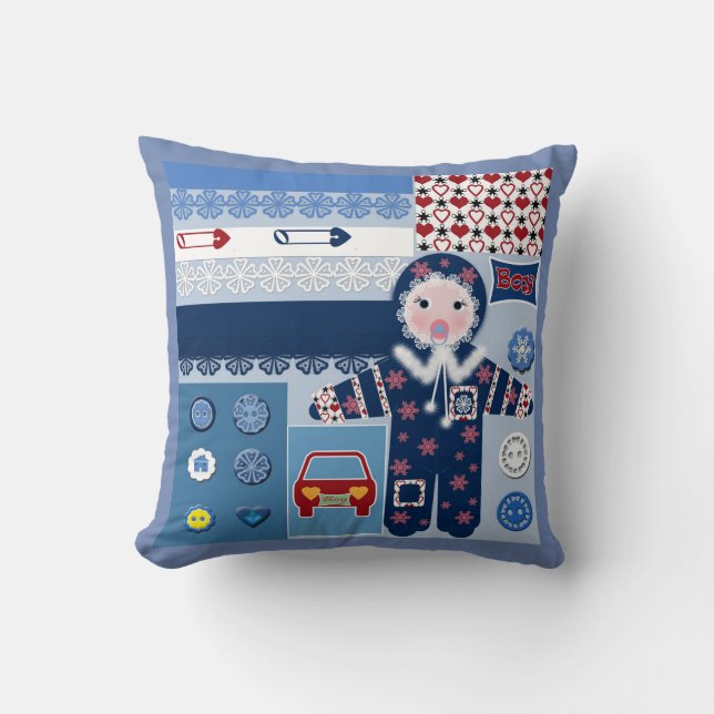 For boy throw pillow (Front)