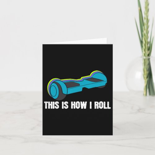 For Boys Funny Birthday Gift Hover Board  Card