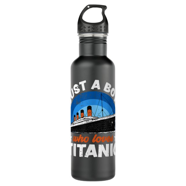 For Boys who just love the RMS Titanic Stainless Steel Water Bottle (Front)