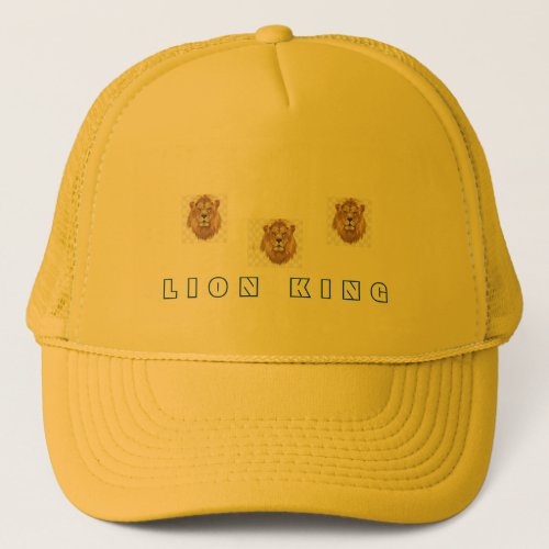For brave hearted men the cap with a lion king