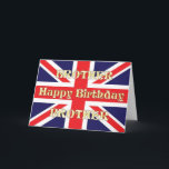 For Brother, a Birthday card with a Union Jack<br><div class="desc">A Union Jack flag makes a great card for a dad who serves his country.</div>