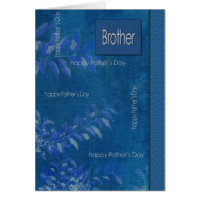 For Brother on Father's Day Customizable Cards