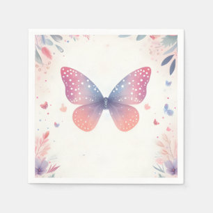 For Bug Boho Soft Glow Live Butterfly Baby Shower Napkins