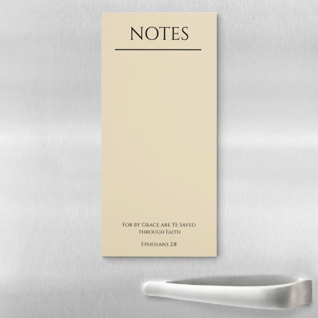 For By Grace Are Ye Saved Custom  Magnetic Notepad (In Situ)