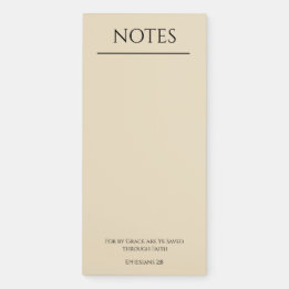 For By Grace Are Ye Saved Custom Magnetic Notepad