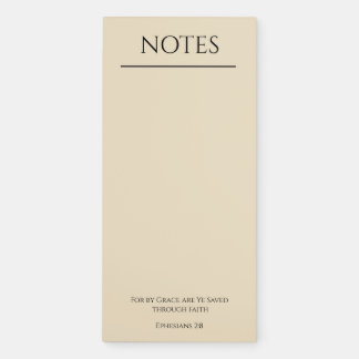 For By Grace Are Ye Saved Custom  Magnetic Notepad