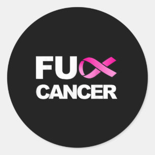 For Cancer For Breast Cancer Awareness Classic Round Sticker
