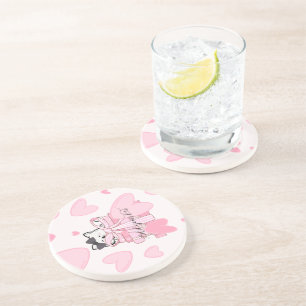 For Cat Lovers & Readers – Bookish Drink Coaster