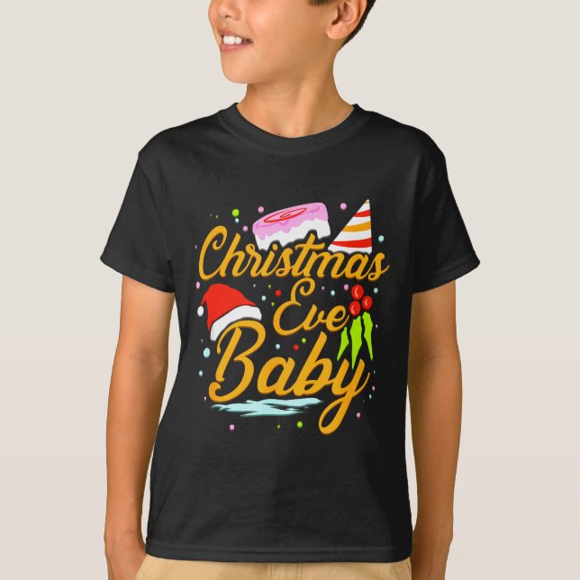 For Christmas Eve Birthday Womens December Birthda T-Shirt (Front)