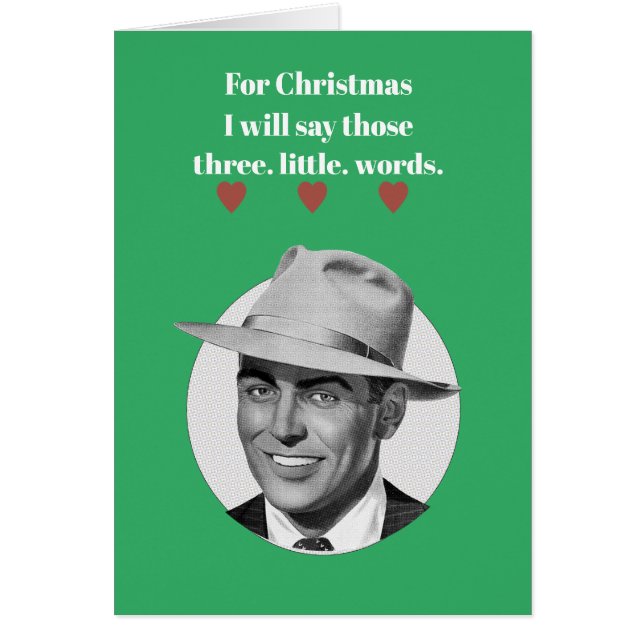 For Christmas I will say... Cards (Front)