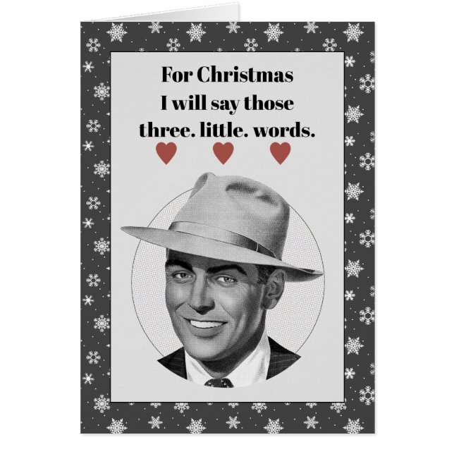 For Christmas I will say... Cards (Front)