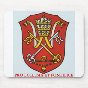 FOR CHURCH AND POPE MOUSE PAD