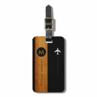for Classy Travelers... Monogrammed Black
