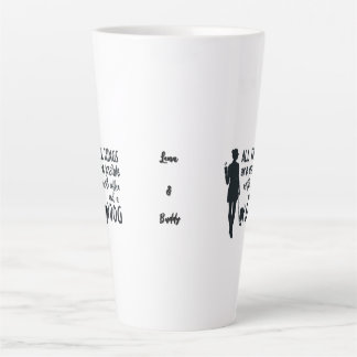 For coffee and dog lovers: customizable latte mug